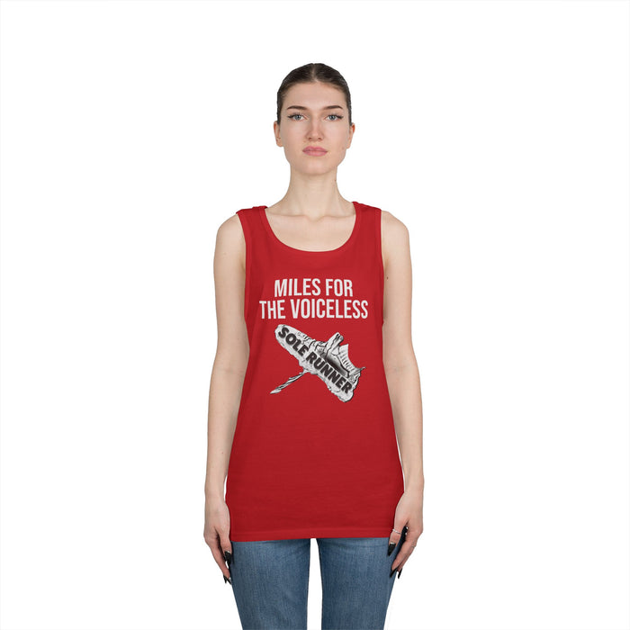 Miles For the Voiceless: Unisex Heavy Cotton Tank Top