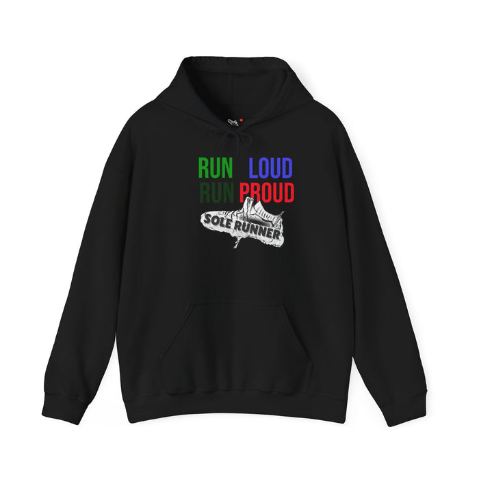 Run Loud Run Proud: Unisex Heavy Blend™ Hooded Sweatshirt