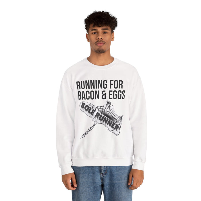 Running For Bacon & Eggs: Unisex Heavy Blend™ Crewneck Sweatshirt