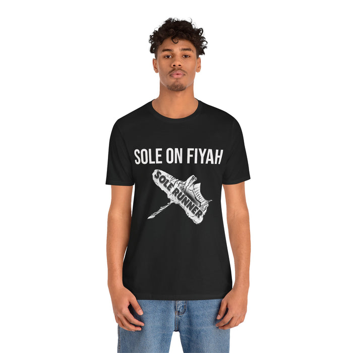 Sole On Fiyah: Unisex Jersey Short Sleeve Tee