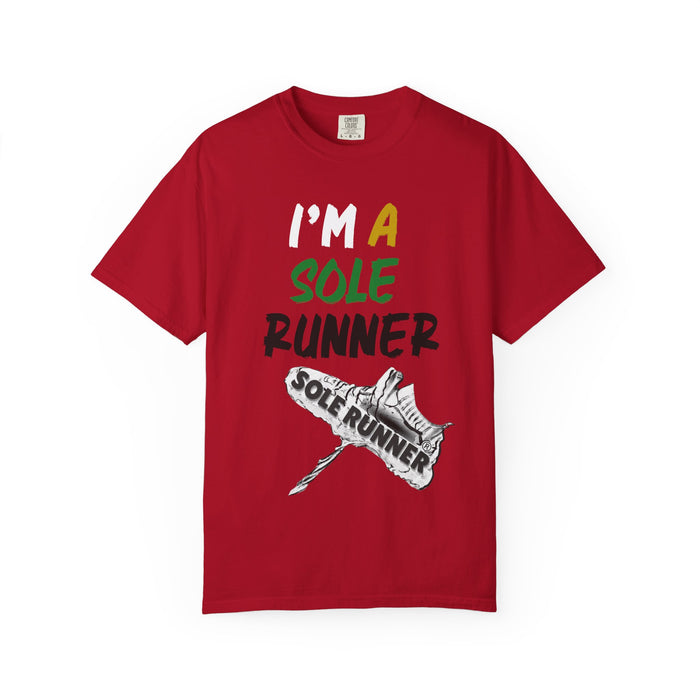 I'm A Sole Runner®-Rasta Colors: Unisex Garment-Dyed T-shirt