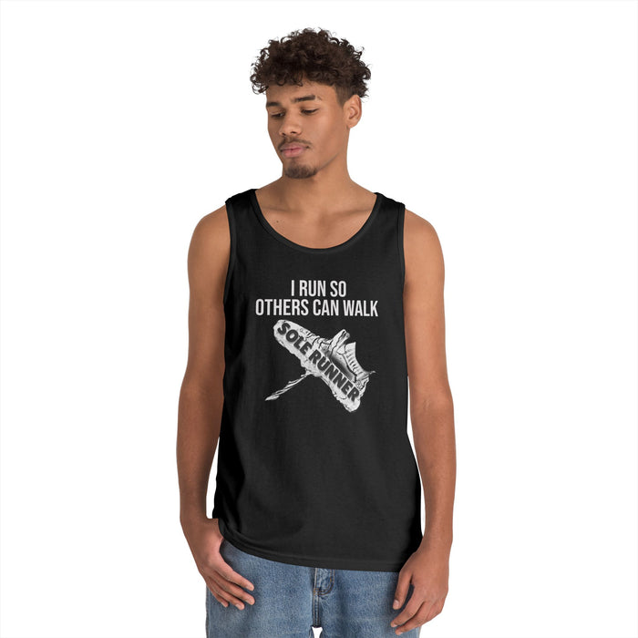 I Run So Others Can Walk: Unisex Heavy Cotton Tank Top