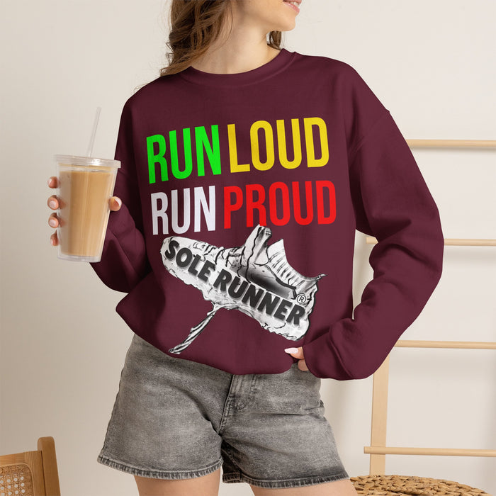 Run Loud Run Proud: Unisex Heavy Blend™ Crewneck Sweatshirt