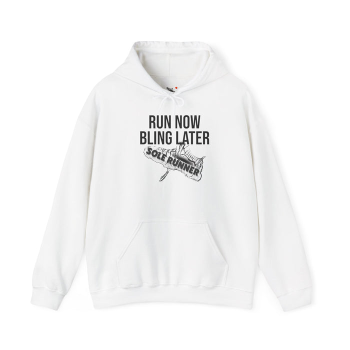 Run Now Bling Later: Unisex Heavy Blend™ Hooded Sweatshirt