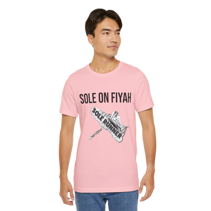 Sole On Fiyah: Unisex Jersey Short Sleeve Tee