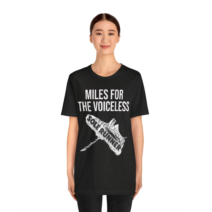 Miles For The Voiceless: Unisex Jersey Short Sleeve Tee