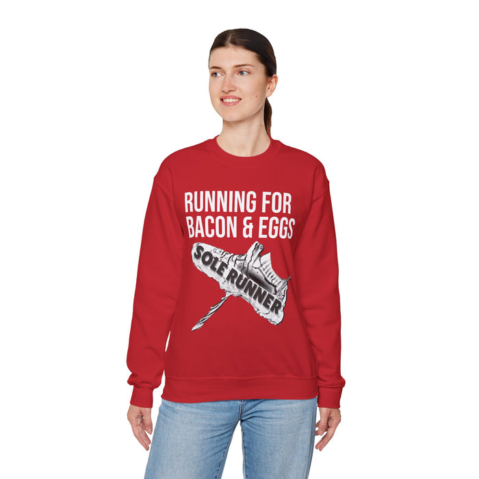 Running For Bacon & Eggs: Unisex Heavy Blend™ Crewneck Sweatshirt