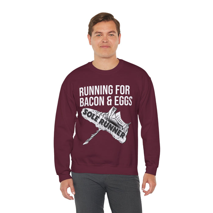 Running For Bacon & Eggs: Unisex Heavy Blend™ Crewneck Sweatshirt