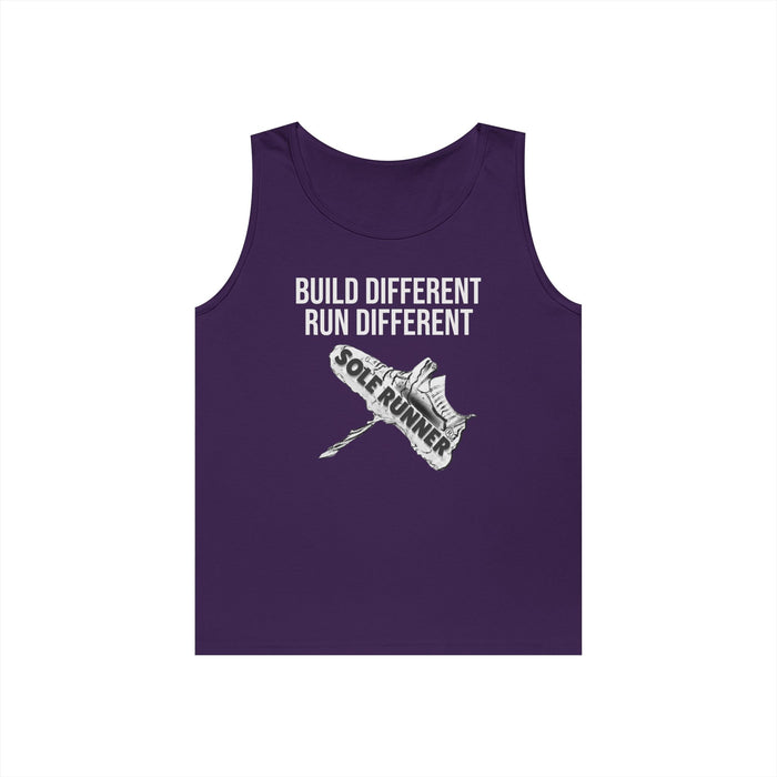 Built Different. Runs Different: Unisex Heavy Cotton Tank Top