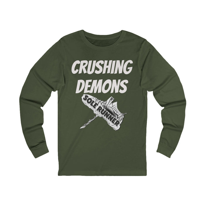 Crushing Demons: Unisex Jersey Long Sleeve Tee