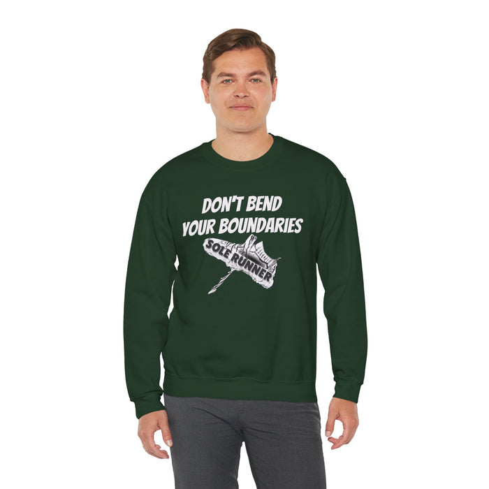 Don't Bend Your Boundaries: Unisex Heavy Blend™ Crewneck Sweatshirt