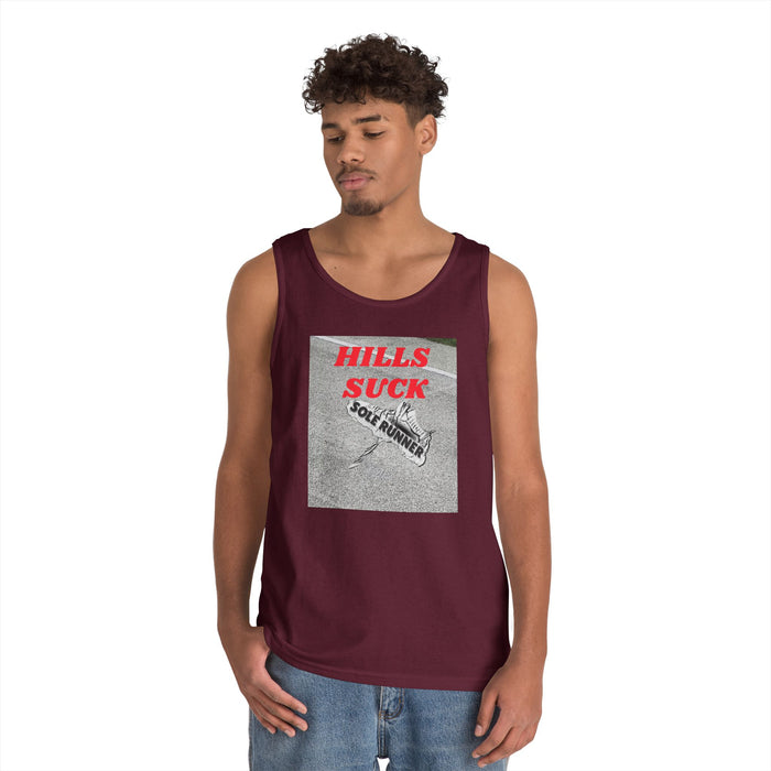 Hills Suck: Unisex Heavy Cotton Tank Top