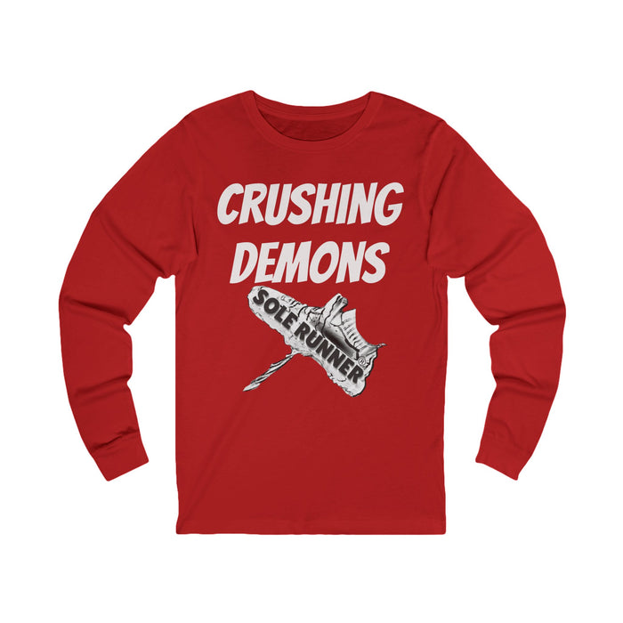 Crushing Demons: Unisex Jersey Long Sleeve Tee