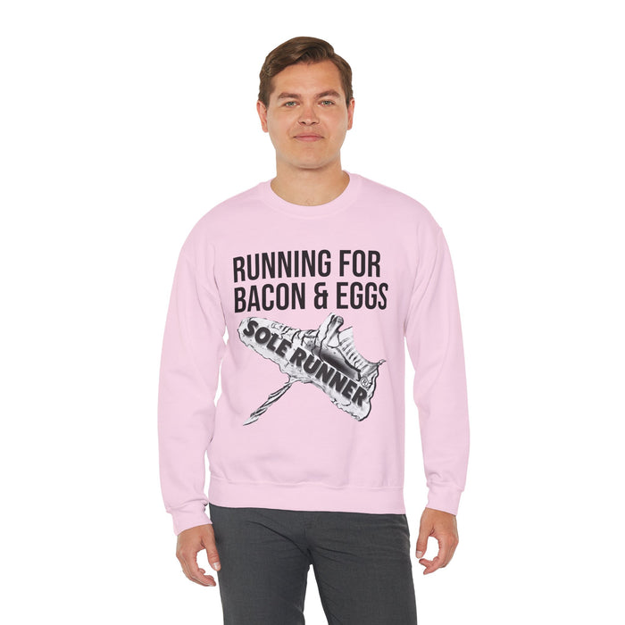 Running For Bacon & Eggs: Unisex Heavy Blend™ Crewneck Sweatshirt