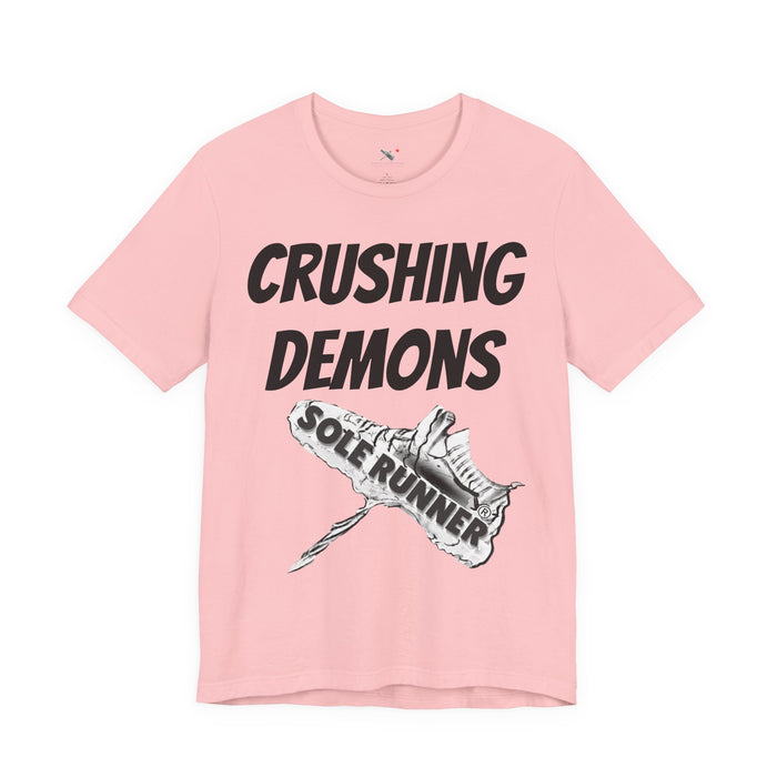 Crushing Demons: Unisex Jersey Short Sleeve Tee