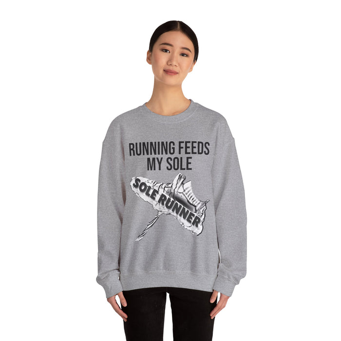 Running Feeds My Sole: Unisex Heavy Blend™ Crewneck Sweatshirt