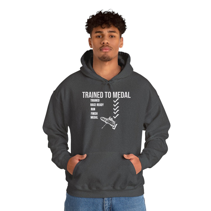 Trained To Medal: Unisex Heavy Blend™ Hooded Sweatshirt