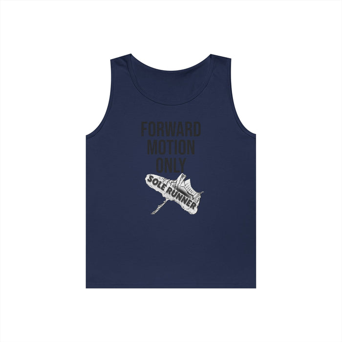 Forward Motion Only: Unisex Heavy Cotton Tank Top
