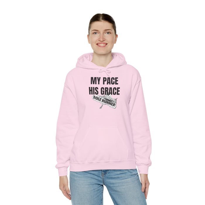 MY PACE. HIS GRACE: Unisex Heavy Blend™ Hooded Sweatshirt