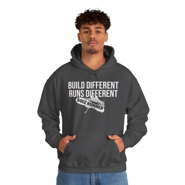 Built Different. Runs Different: Unisex Heavy Blend™ Hooded Sweatshirt