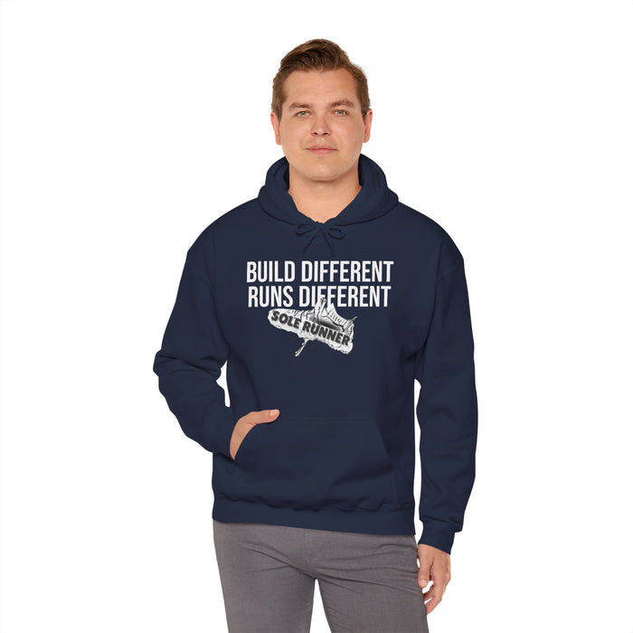 Built Different. Runs Different: Unisex Heavy Blend™ Hooded Sweatshirt