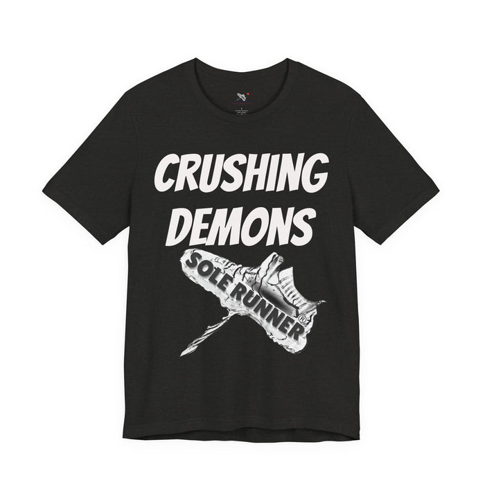 Crushing Demons: Unisex Jersey Short Sleeve Tee
