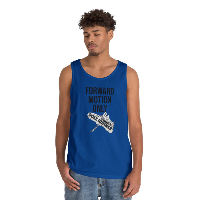 Forward Motion Only: Unisex Heavy Cotton Tank Top
