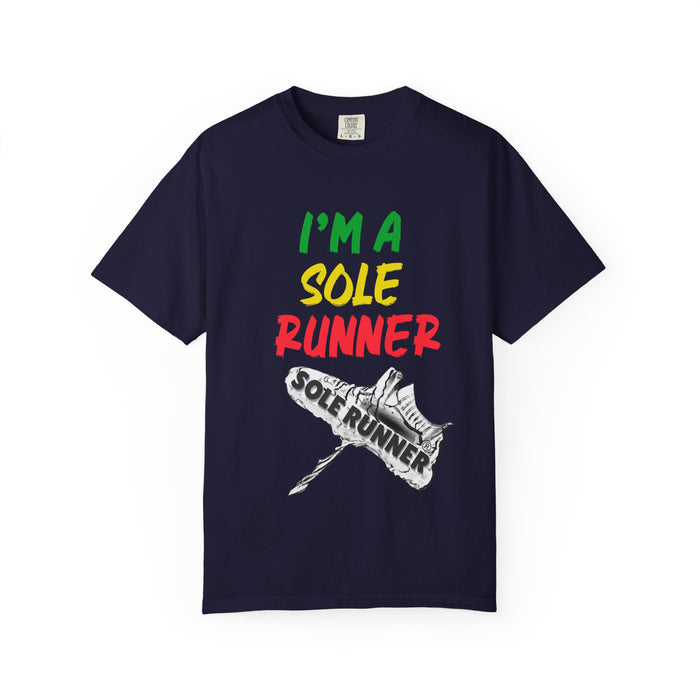 I'm A Sole Runner®-Rasta Colors: Unisex Garment-Dyed T-shirt