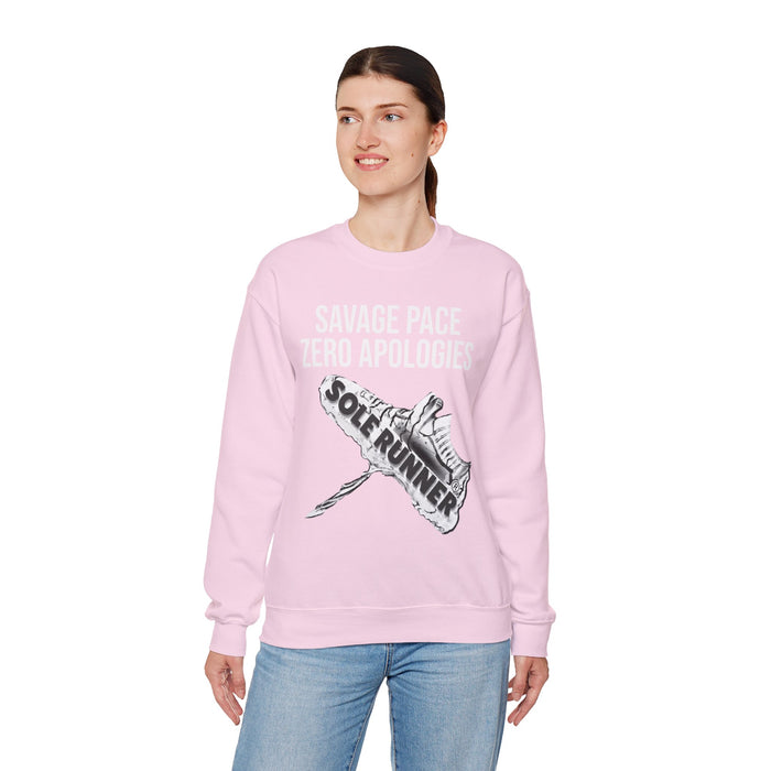 Savage Pace Zero Apologies: Unisex Heavy Blend™ Crewneck Sweatshirt