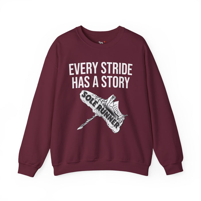 Every Stride Has A Story: Unisex Heavy Blend™ Crewneck Sweatshirt