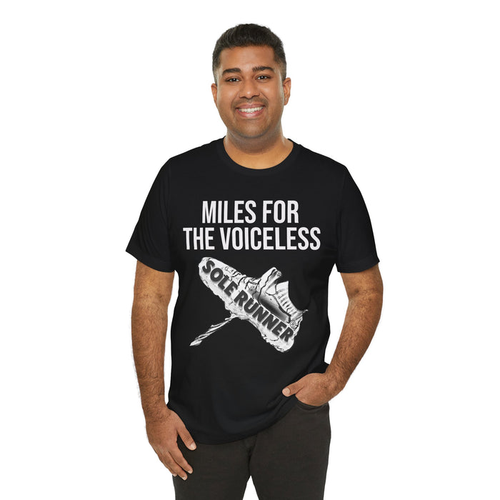 Miles For The Voiceless: Unisex Jersey Short Sleeve Tee