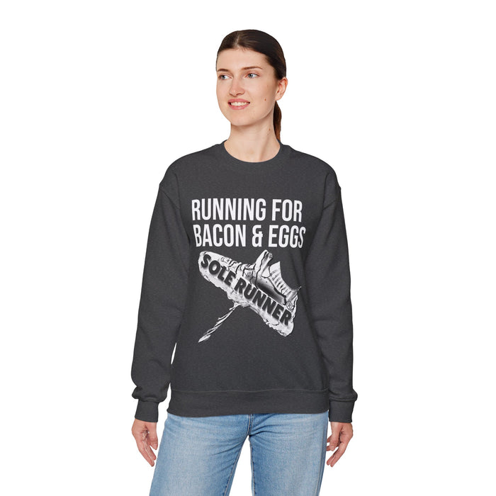 Running For Bacon & Eggs: Unisex Heavy Blend™ Crewneck Sweatshirt