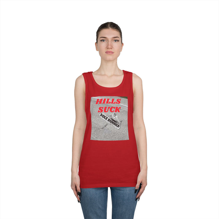 Hills Suck: Unisex Heavy Cotton Tank Top