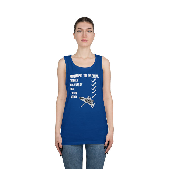 Trained To Medal: Unisex Heavy Cotton Tank Top