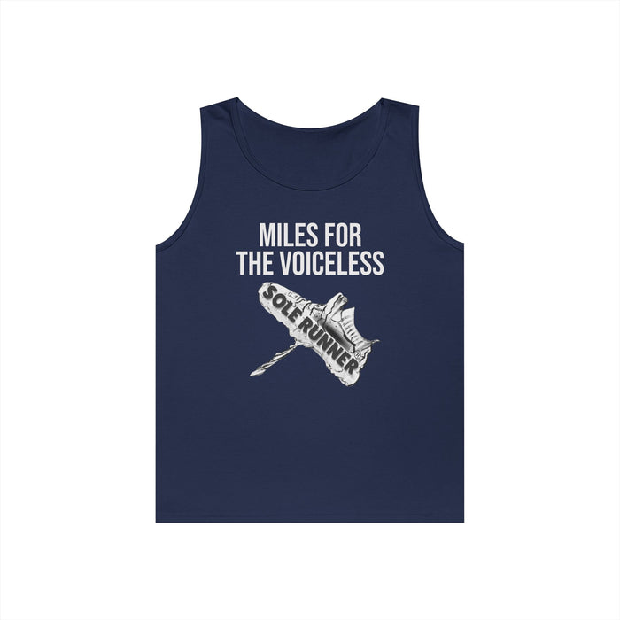 Miles For the Voiceless: Unisex Heavy Cotton Tank Top