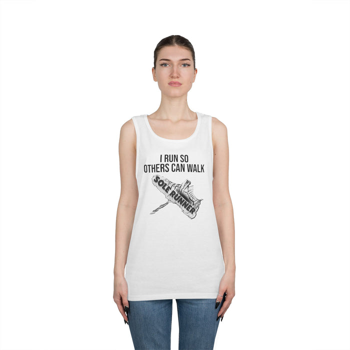 I Run So Others Can Walk: Unisex Heavy Cotton Tank Top