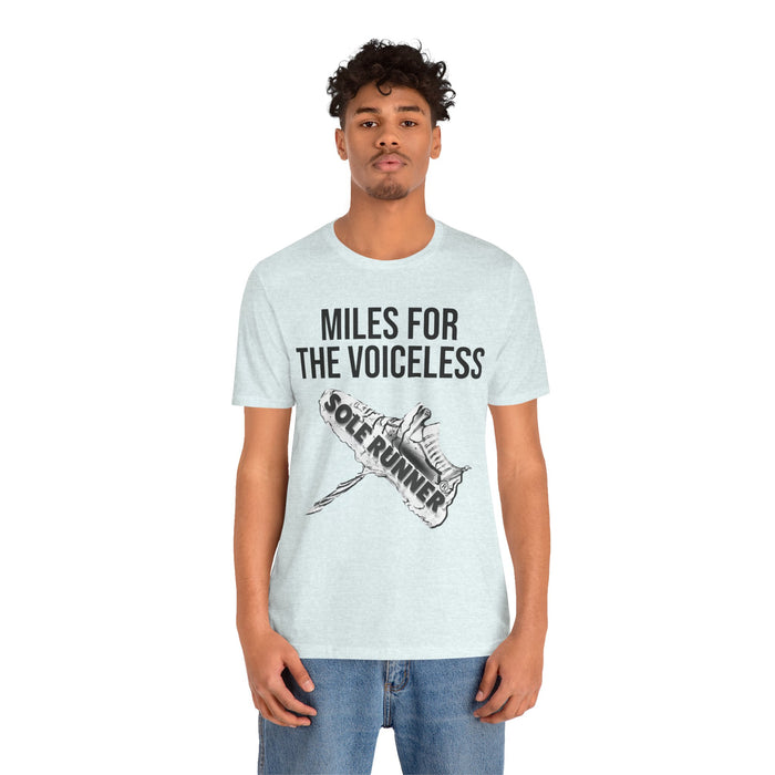 Miles For The Voiceless: Unisex Jersey Short Sleeve Tee
