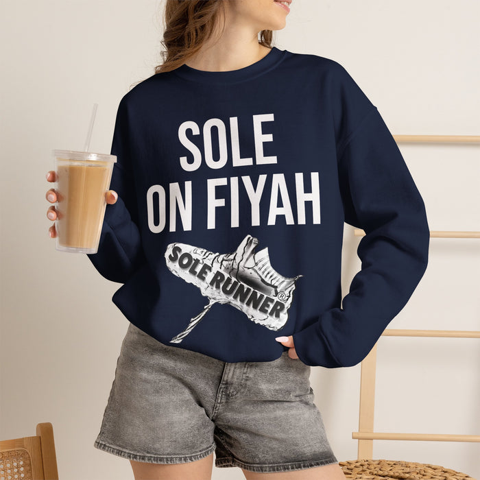 Sole On Fiyah: Unisex Heavy Blend™ Crewneck Sweatshirt