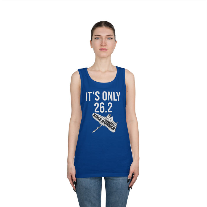 It's Only 26.2: Unisex Heavy Cotton Tank Top