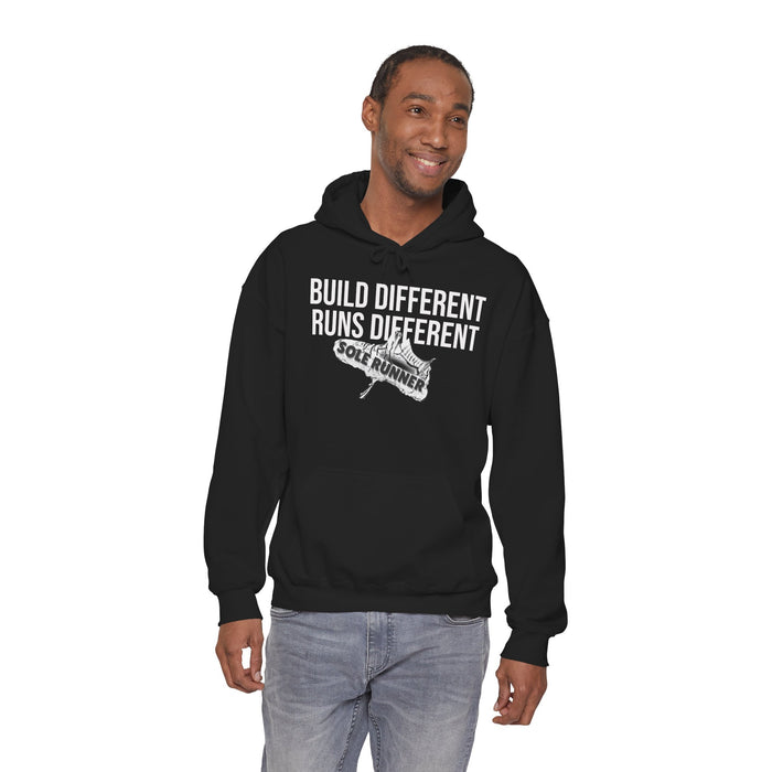Built Different. Runs Different: Unisex Heavy Blend™ Hooded Sweatshirt
