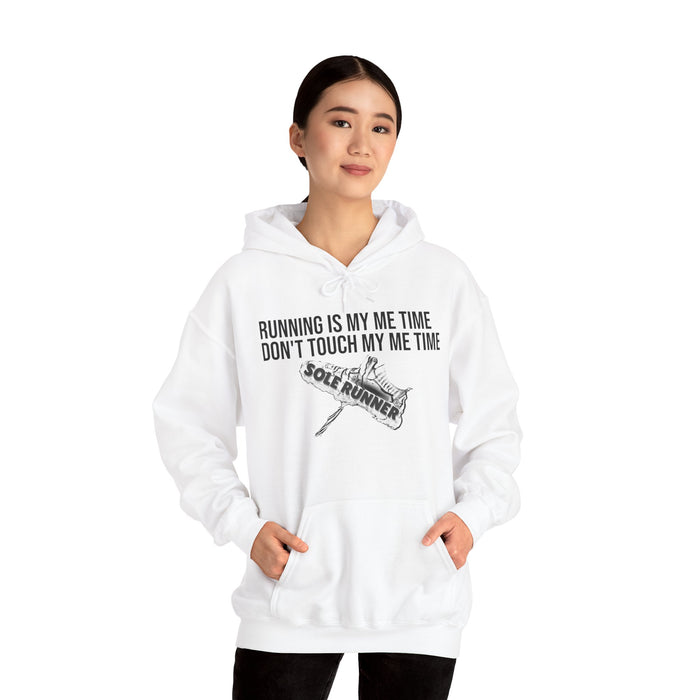 Running Is My Me Time. Don't Touch My Me Time: Unisex Heavy Blend™ Hooded Sweatshirt
