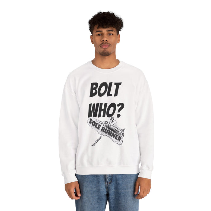 Bolt Who?: Unisex Heavy Blend™ Crewneck Sweatshirt