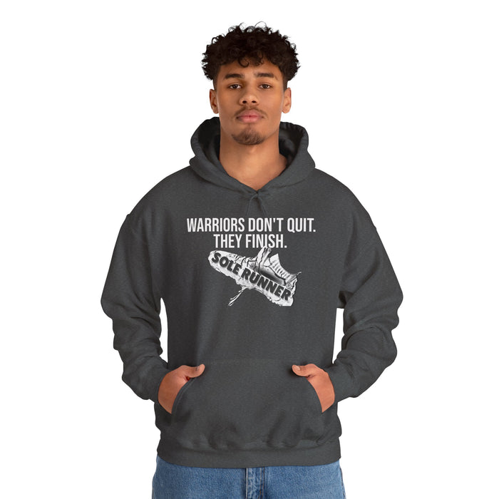 Warriors Don't Quit. They Finish.: Unisex Heavy Blend™ Hooded Sweatshirt