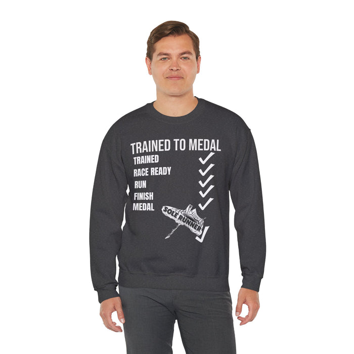 Trained To Medal: Unisex Heavy Blend™ Crewneck Sweatshirt