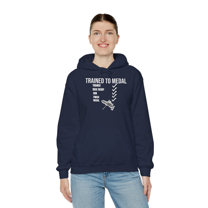 Trained To Medal: Unisex Heavy Blend™ Hooded Sweatshirt