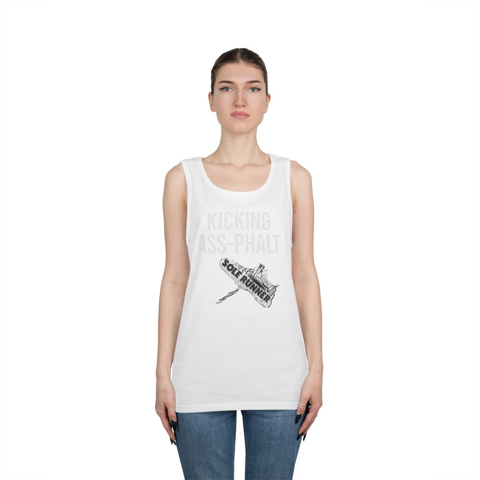 Kicking Ass-Phalt: Unisex Heavy Cotton Tank Top