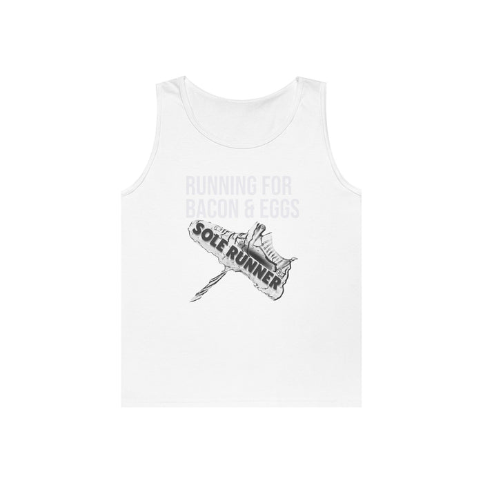 Running For Bacon & Eggs: Unisex Heavy Cotton Tank Top