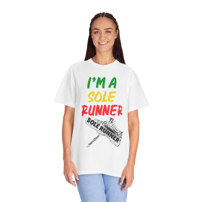 I'm A Sole Runner®-Rasta Colors: Unisex Garment-Dyed T-shirt