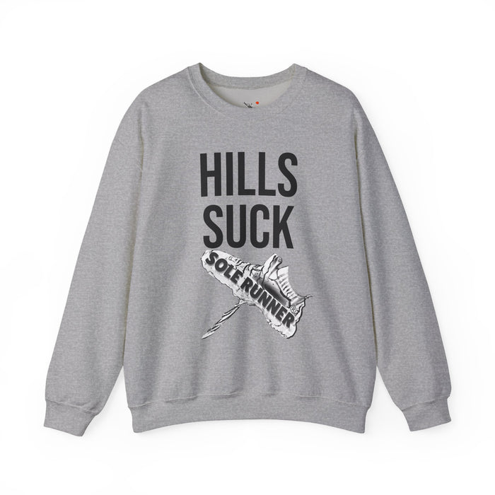 Hills Suck: Unisex Heavy Blend™ Crewneck Sweatshirt