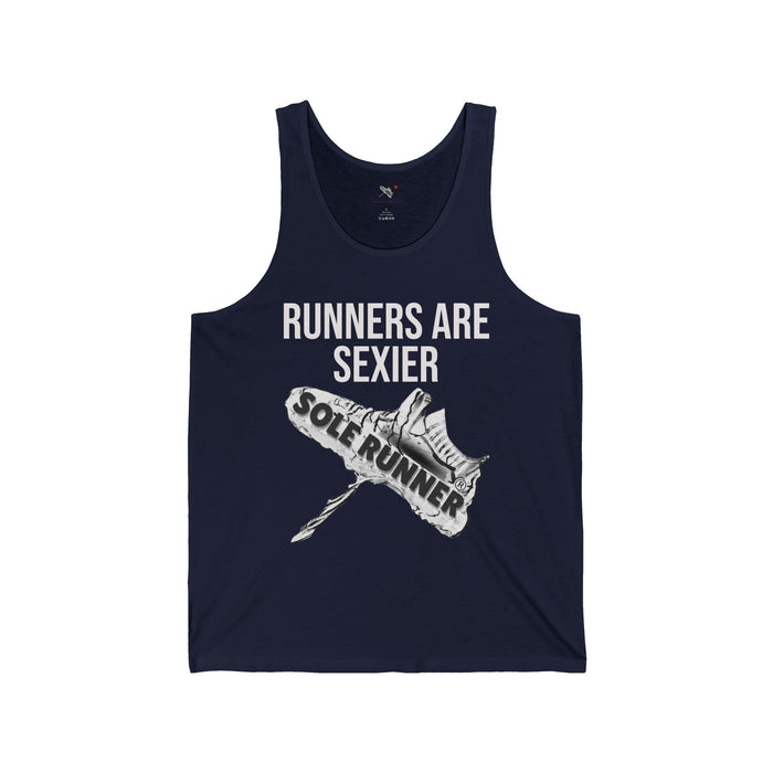 Runners Are Sexier-Sole Runner®: Unisex Jersey Tank